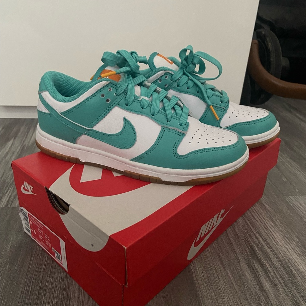 W Nike Dunk Low - White / Teal